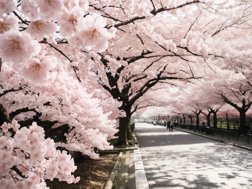 春の桜並木