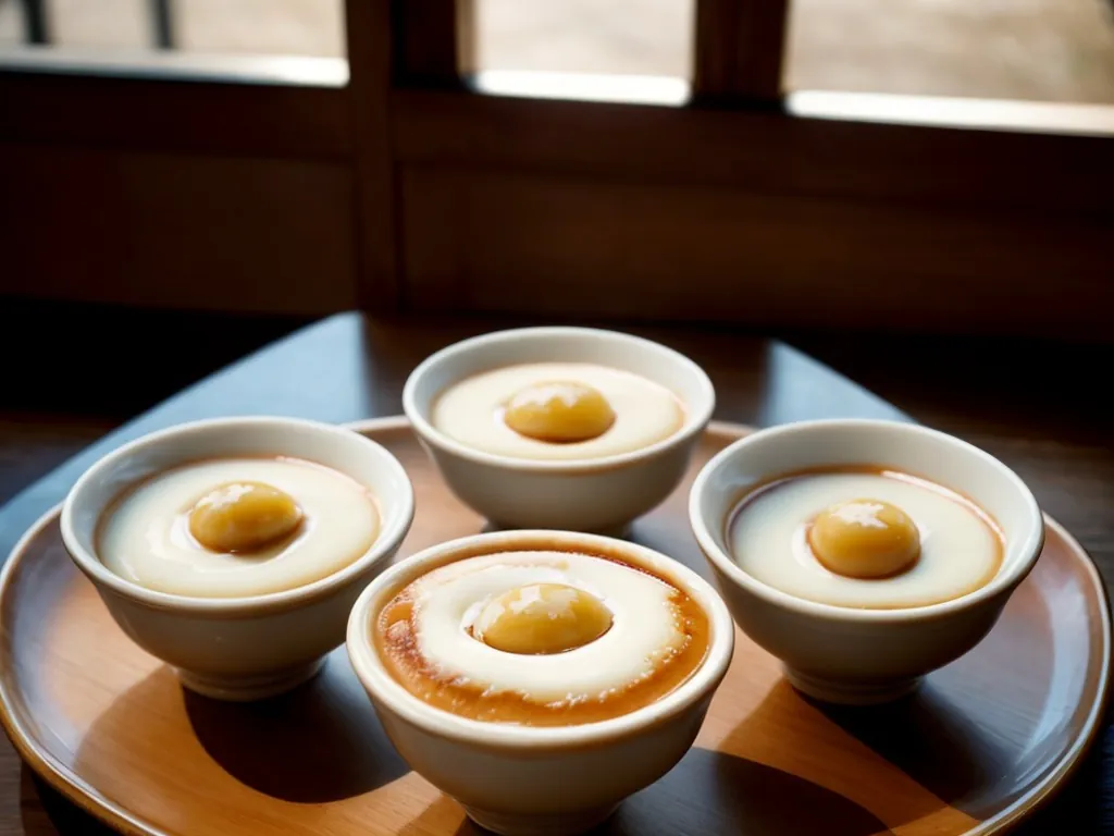 プリンと厚切りトースト